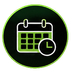Icono de horarios amplios de Gym & Fitness Jazar